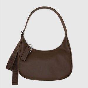(NEW) Baggu Brown Recycled Leather Shoulder Bag